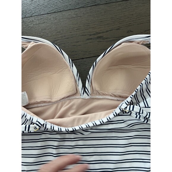 Kona Sol Women's Swimsuit One piece High coverage Navy Blue/white Size Large - Picture 6 of 7